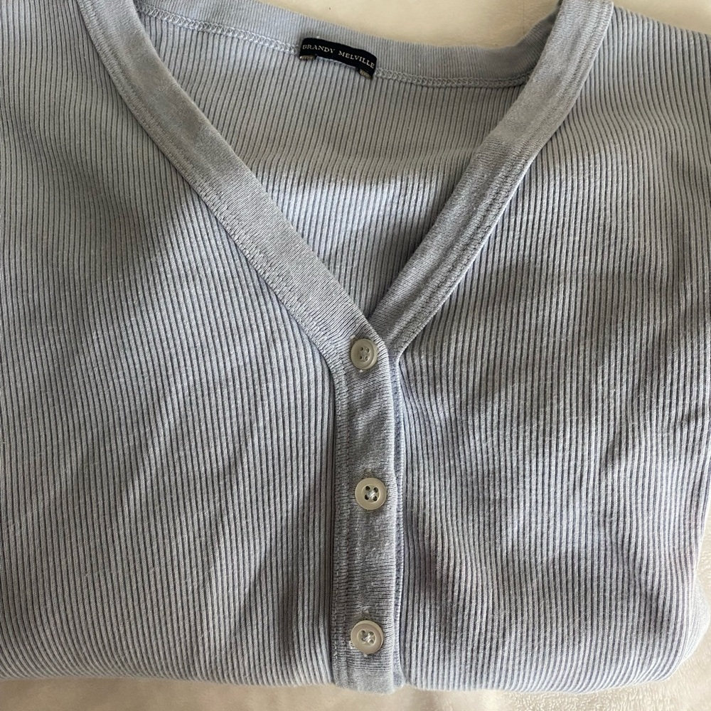 Brandy Melville Long Sleeve Button Up Top